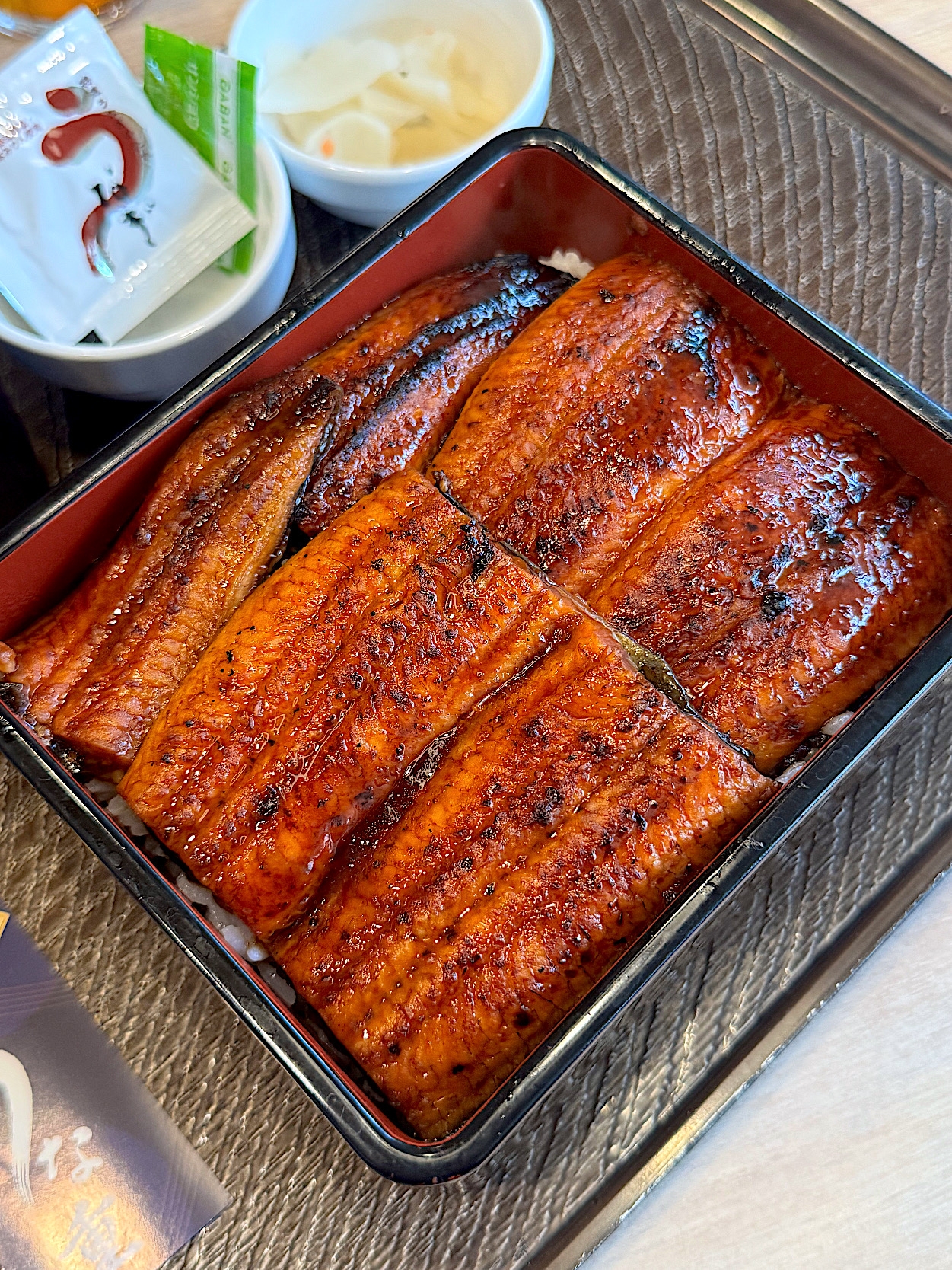 ガストの「モーニング うな重 うなぎ2倍 お吸い物・漬物付き」