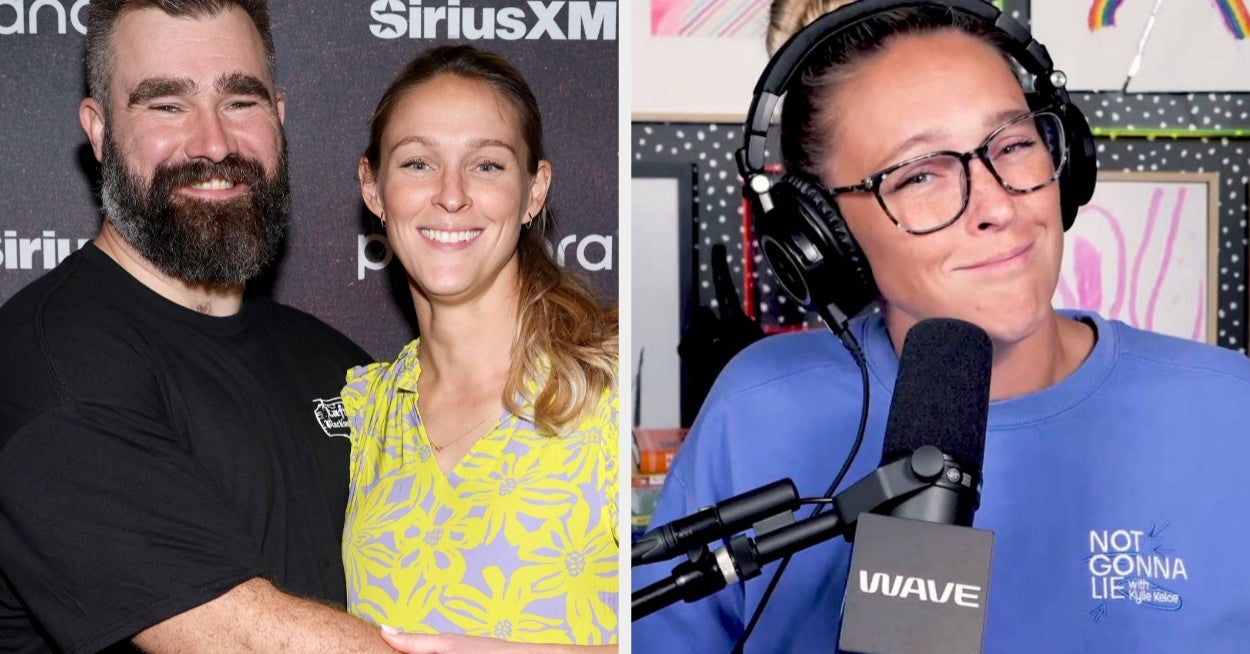 Kylie Kelce Said Both Her And Jason's Dads Awkwardly “Disappear” When She Breastfeeds Near Them