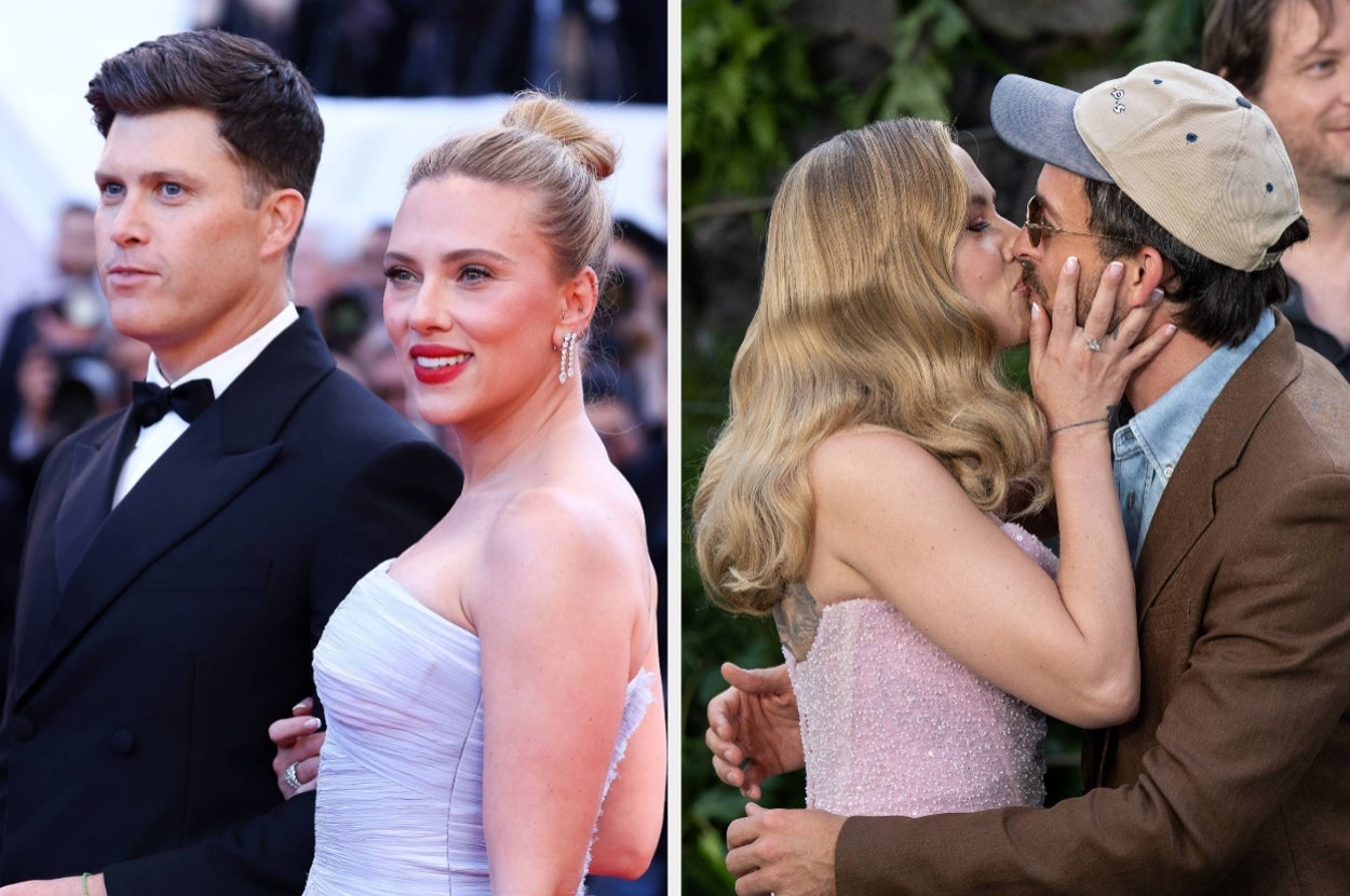 Colin Jost Had The Most Perfect Response To His Wife, Scarlett Johansson, “Constantly Kissing” Jonathan Bailey On Red Carpets