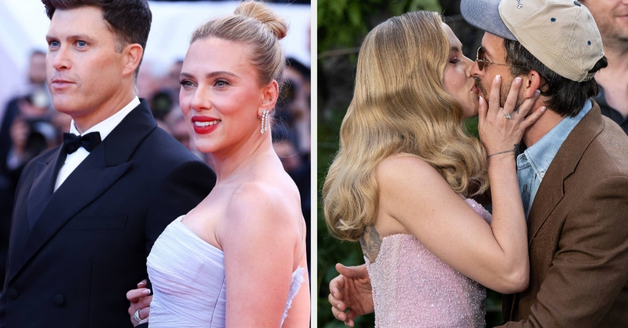 Here’s How Colin Jost Reacted To Scarlett Johansson “Constantly Kissing” Jonathan Bailey On Red Carpets