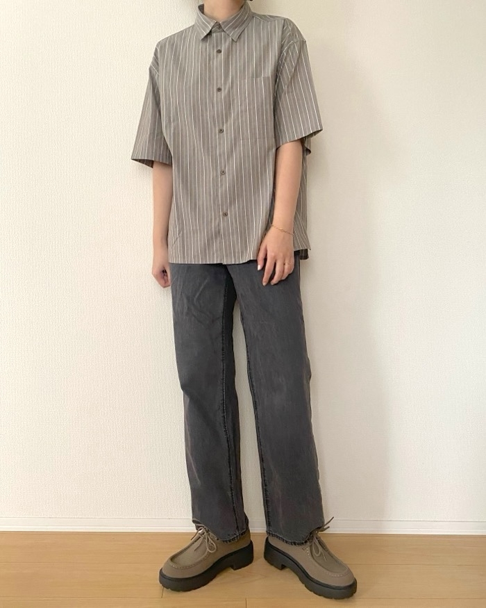 GUの「ボリュームソールチロリアンシューズ」