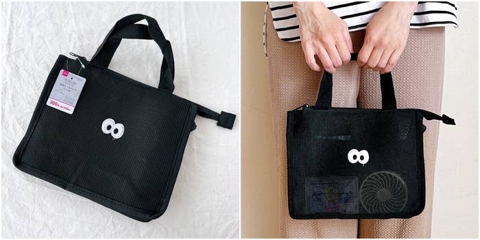 DAISO(ダイソー)の「ギョロ目立体トートバッグ」