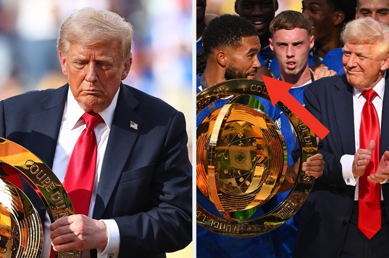 Donald Trump Bizarrely Crashed The Winner’s Celebration At The Club World Cup Final, And The Way It Played Out Is Truly Mortifying