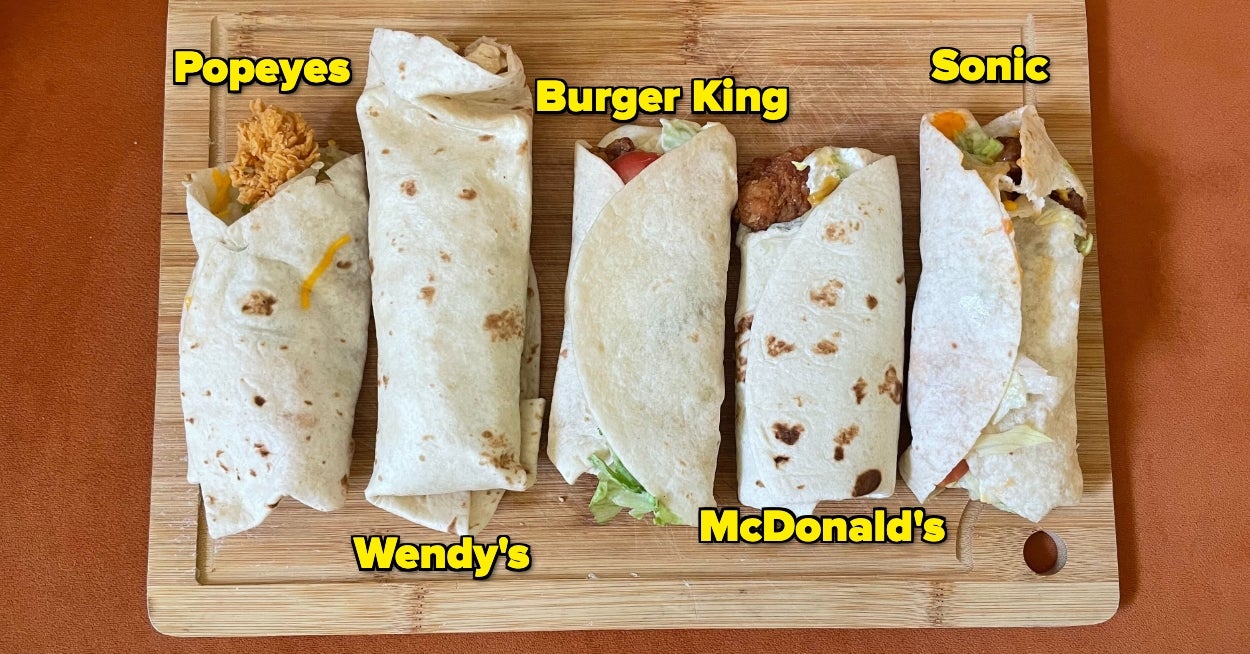 I Tried And Ranked Chicken Wraps From 5 Different Fast-Food Chains — Here's My Honest Opinion