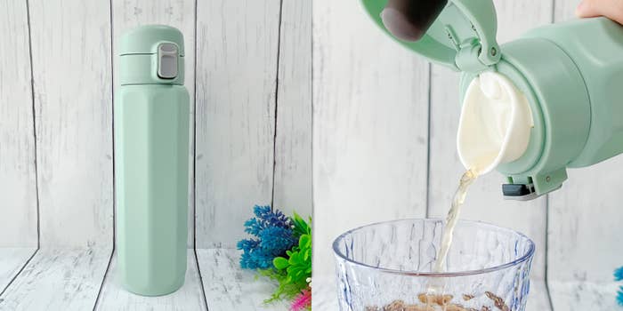 CAINZ(カインズ)の「八角形ワンタッチマグボトル 460ml グリーン」
