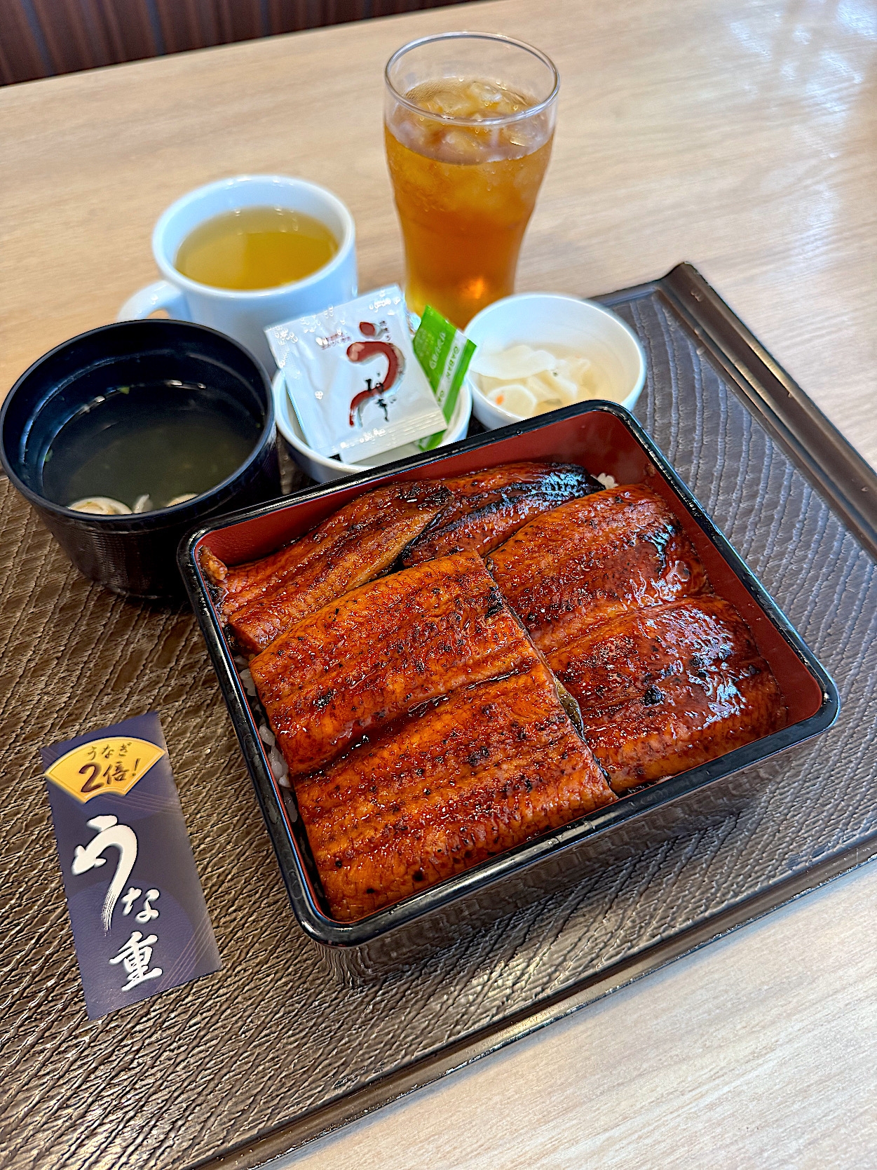 ガストの「モーニング うな重 うなぎ2倍 お吸い物・漬物付き」