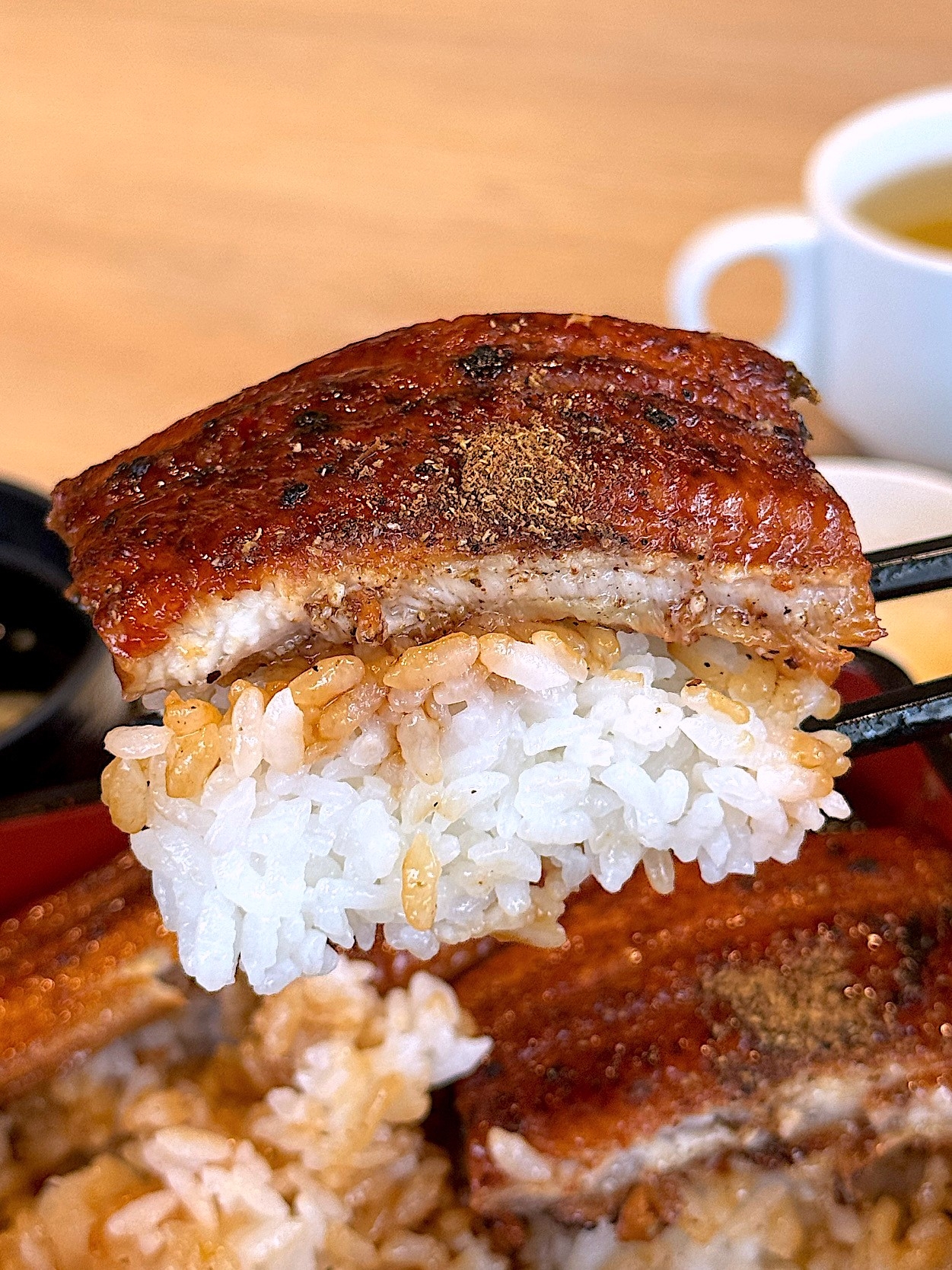 ガストの「モーニング うな重 うなぎ2倍 お吸い物・漬物付き」