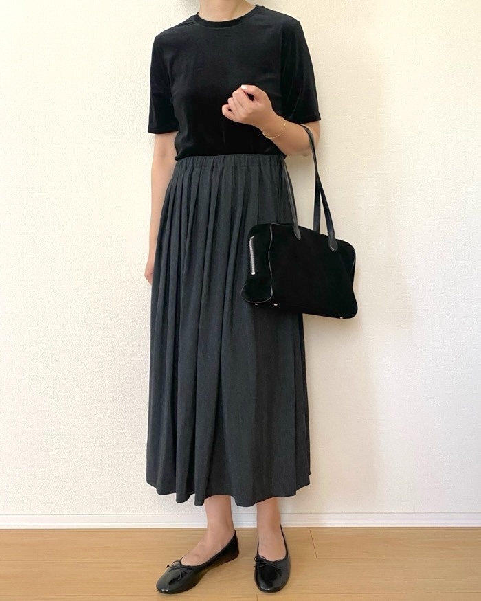 無印良品「婦人 ジャージープリーツスカート」