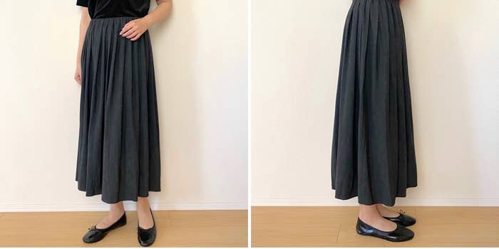 無印良品「婦人 ジャージープリーツスカート」