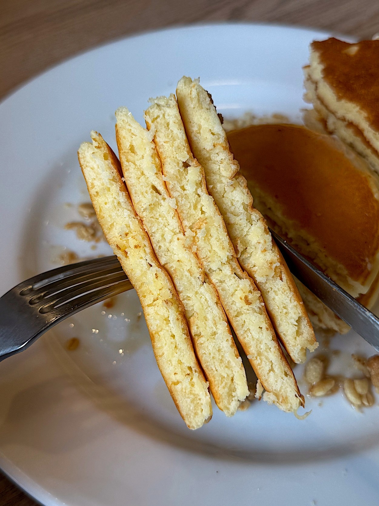 デニーズの「タワーパンケーキ~国産小麦きたほなみ使用~」