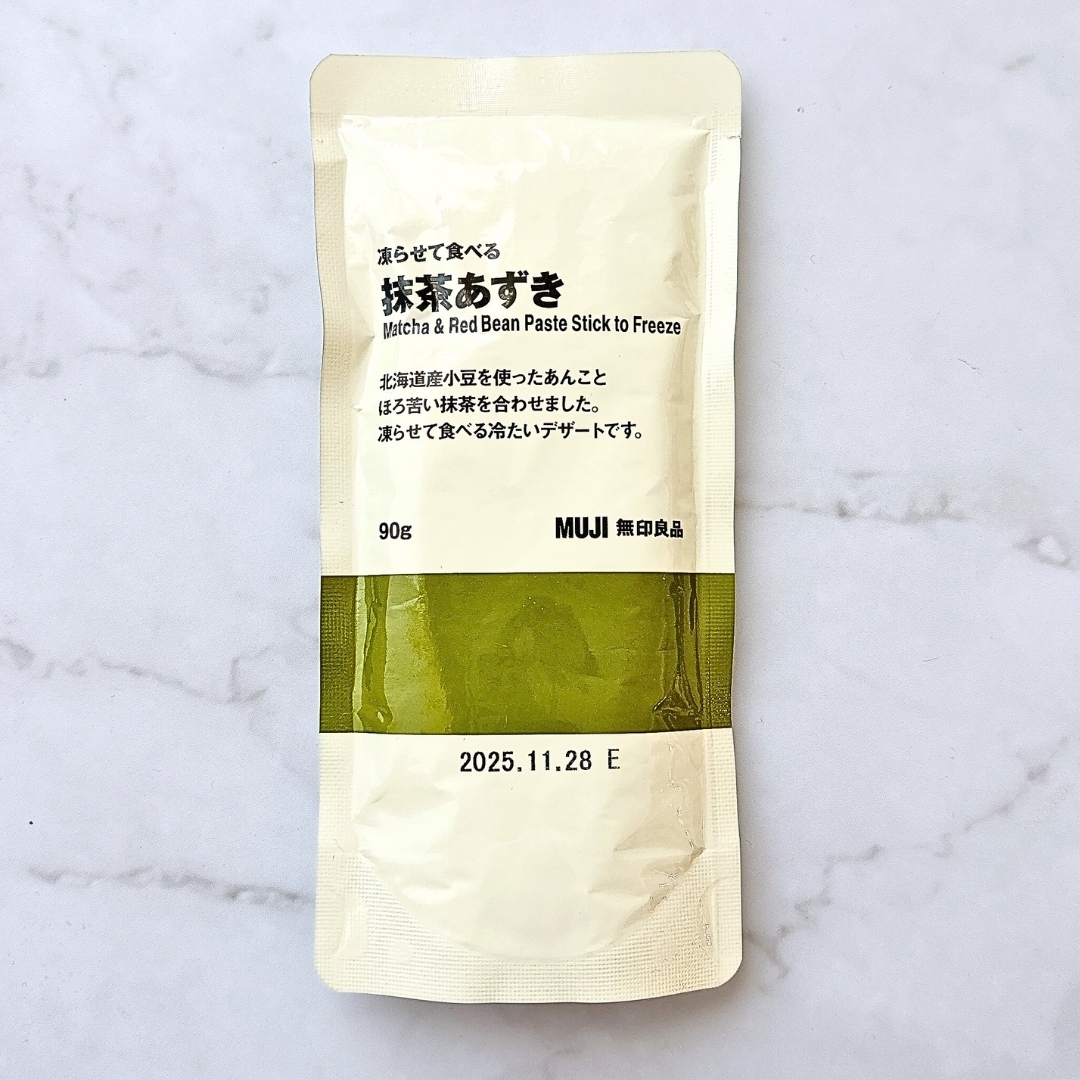 無印良品の「凍らせて食べる 抹茶あずき」