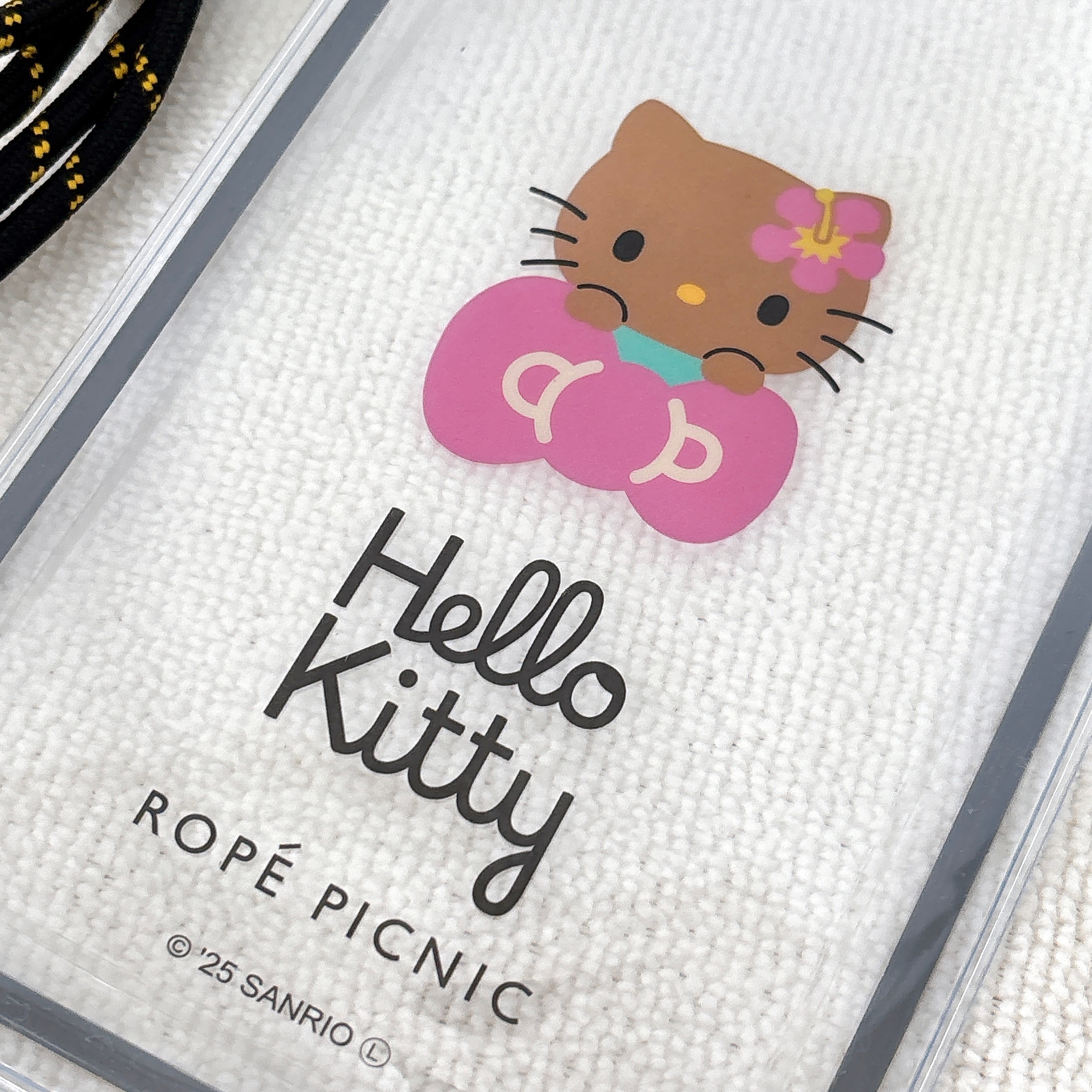 ROPÉ PICNIC(ロペピクニック)「【ROPE' PICNIC×ハローキティ コラボ】日焼けハローキティ 防水スマホショルダーケース」