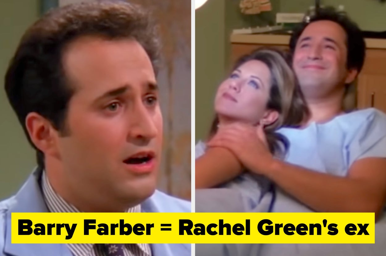 Two women from "Friends" TV show, with text asking which "Friend" had these exes