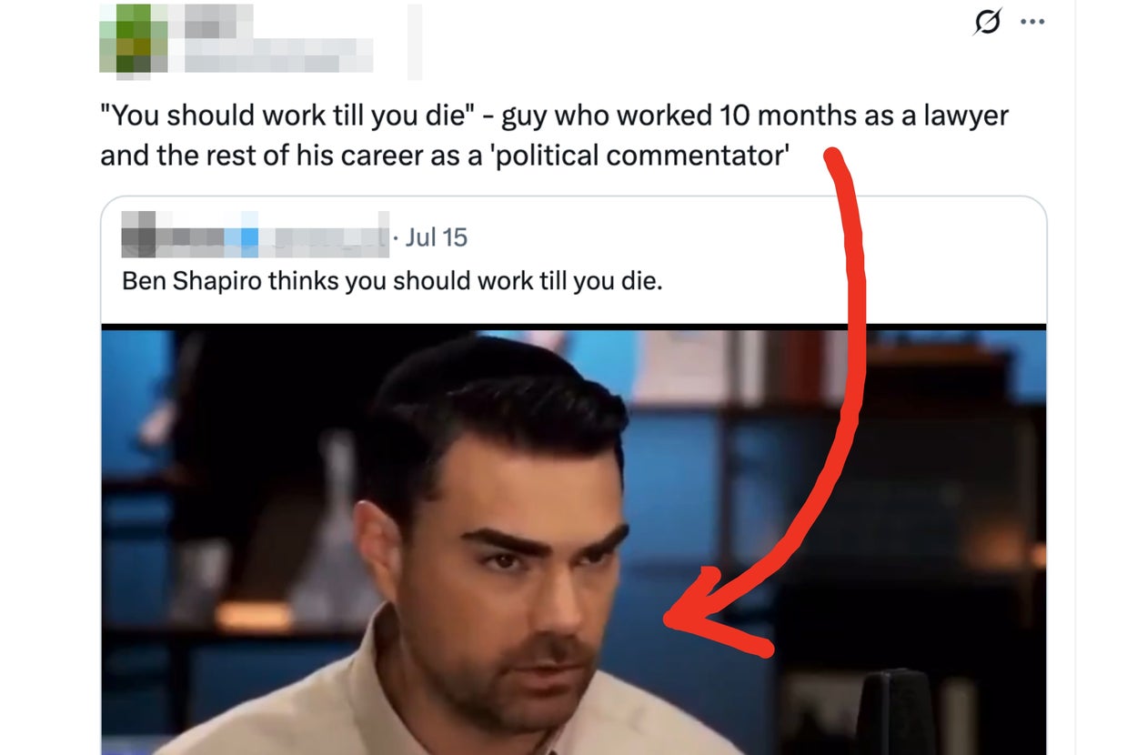 Image of a tweet with a critical comment about a person's career as a political commentator after working briefly as a lawyer