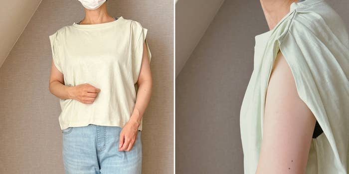 coca(コカ)の「袖タックTシャツ」