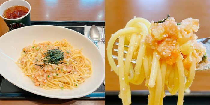 TULLY'S COFFEE(タリーズコーヒー)の「九州産ゆず香る たらこパスタ セット」