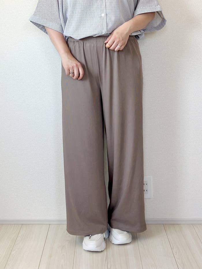 coca(コカ)の「とろみリブリラックスパンツ レディース」