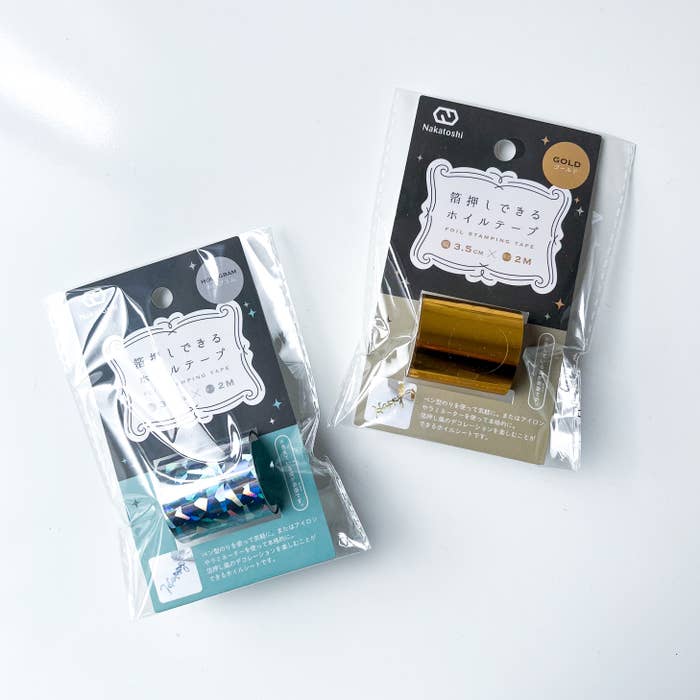 セリア「箔押しできるホイルテープ」