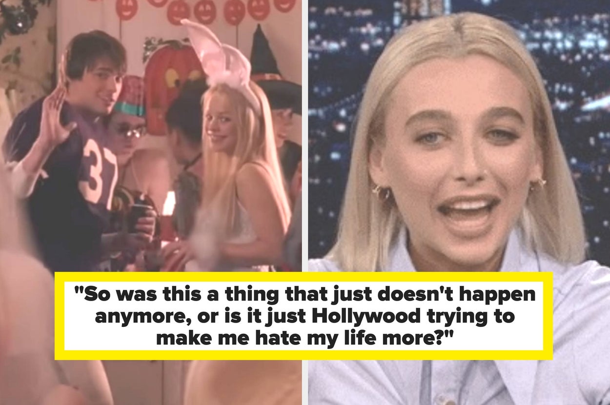 Two photos of festive gatherings with young adults. Overlay text wonders if fun parties are a thing of the past or just a Hollywood fiction