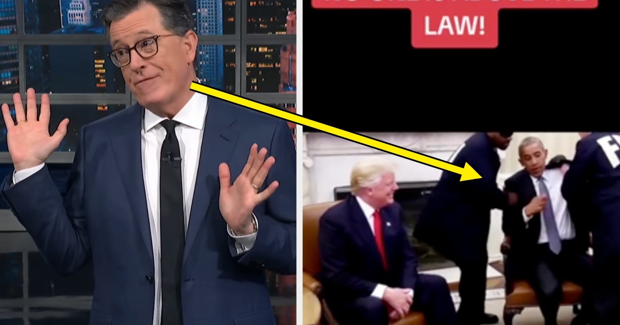 Stephen Colbert DRAGGED Trump For Posting This AI Video Of Obama Being Arrested