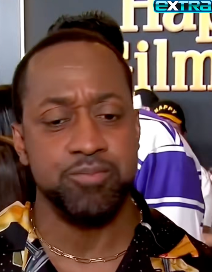 Jaleel White in a patterned shirt at a film premiere event background