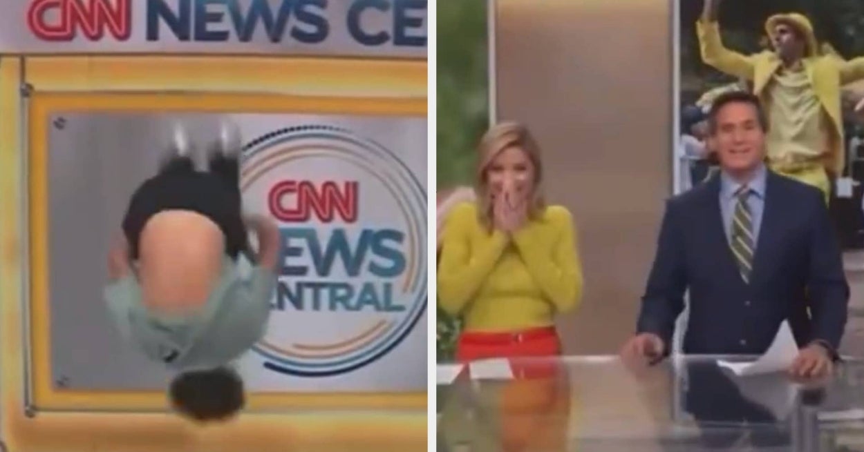 A CNN Guest's Hilarious Backflip Attempt During A Live Broadcast Is Going Viral