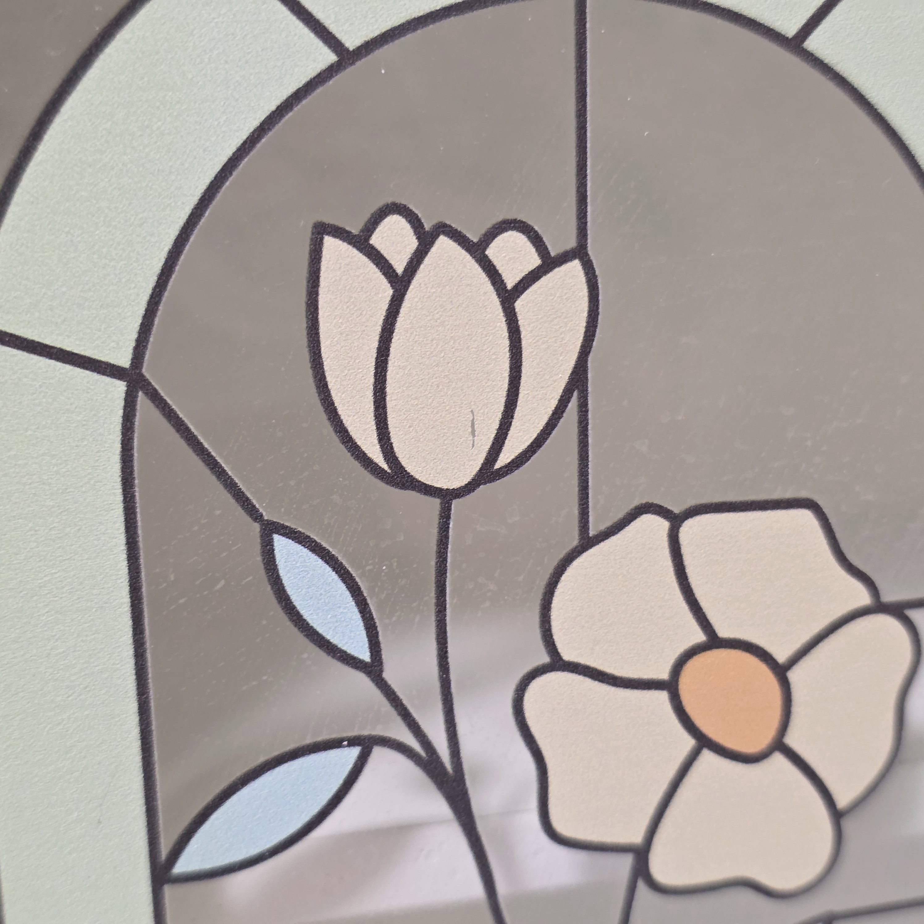 salut!(サリュ)「アートガラスコレクションミニキャビネット/Flower Art Glass」