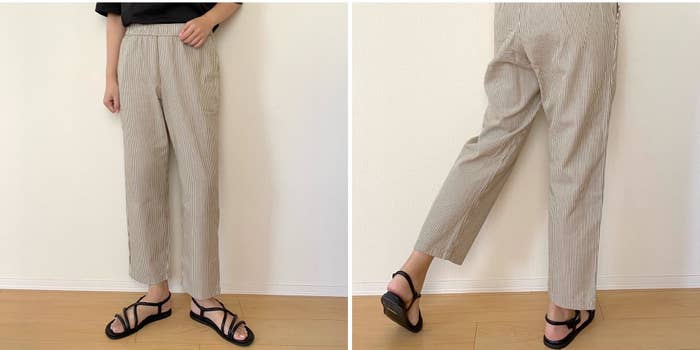 ユニクロの「コットンリラックスアンクルパンツ」