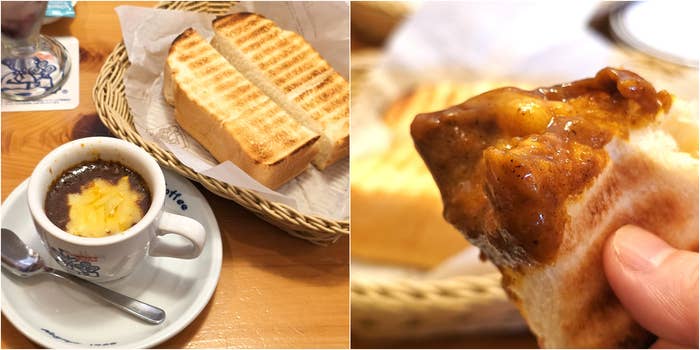 コメダ珈琲店「チーズカリートースト」