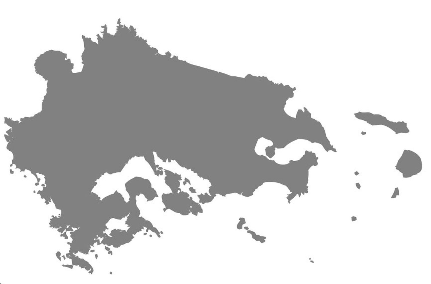 九州地方の地図
