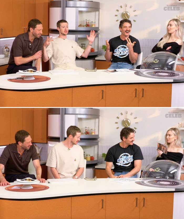 Ebon, Joseph, Pedro, and Vanessa laughing together