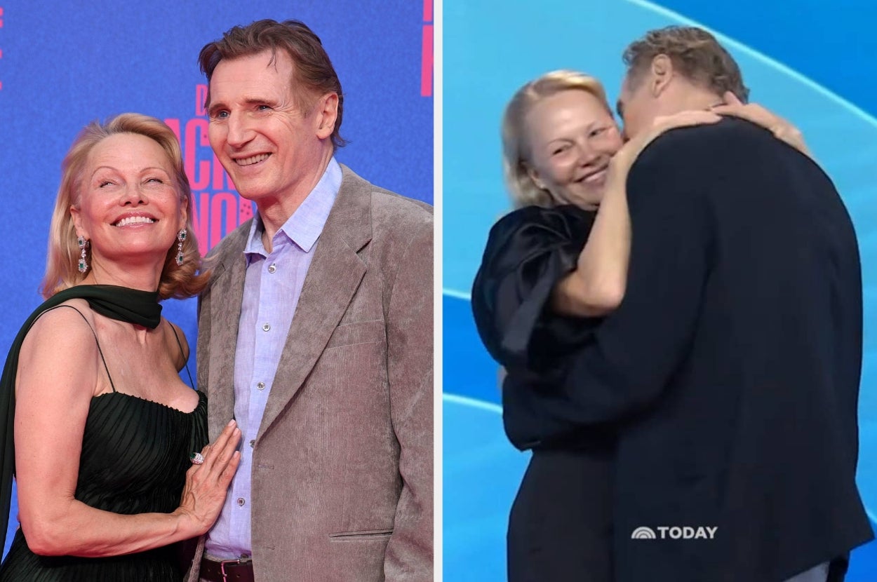 After Stepping Out Together With Their Kids, Liam Neeson And Pamela Anderson Were Asked If They’re Dating — And Here’s What They Said