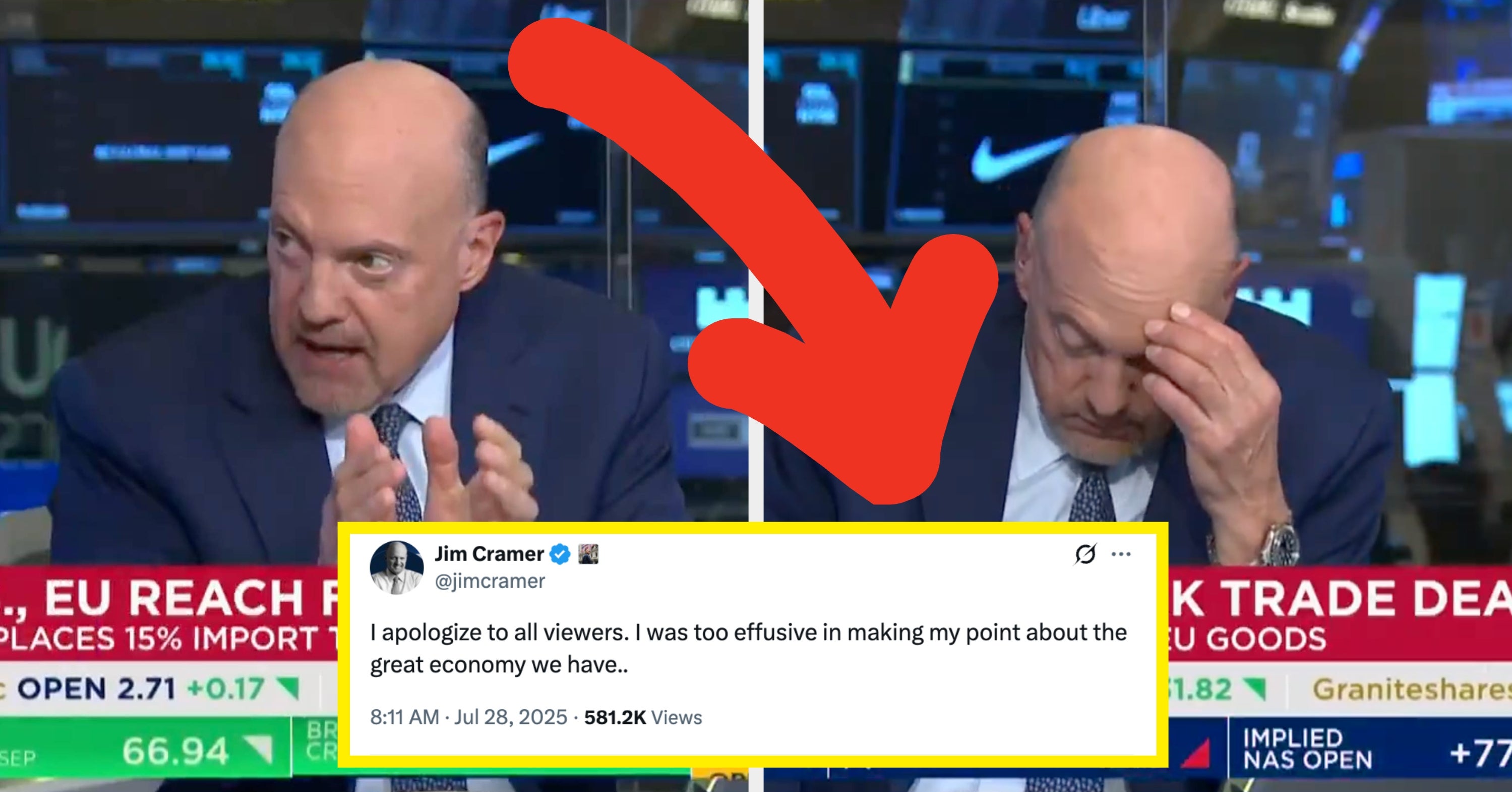 "I'm So Sorry": A CNBC Host Had A Meltdown On Camera After Accidentally Letting An F-Bomb Slip