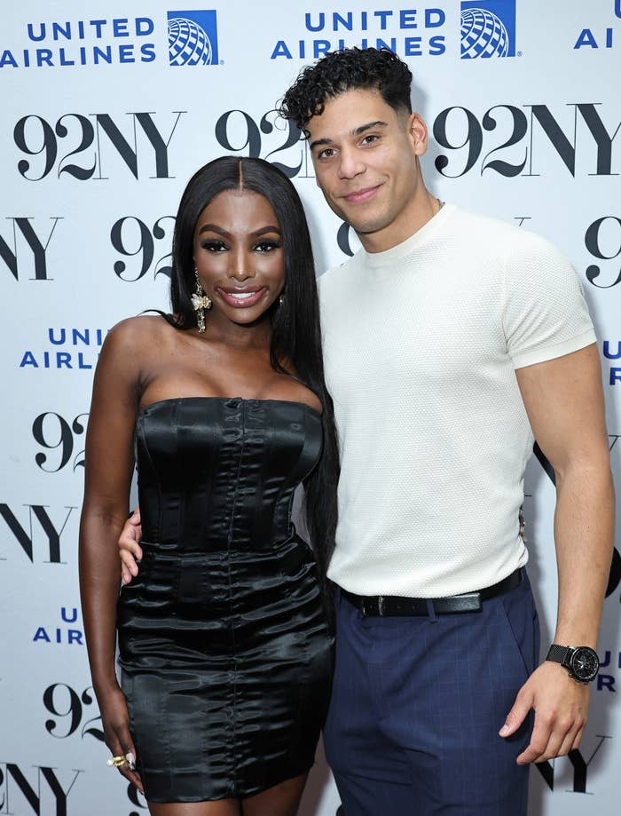 JaNa Craig and Kenny Rodriguez on a red carpet