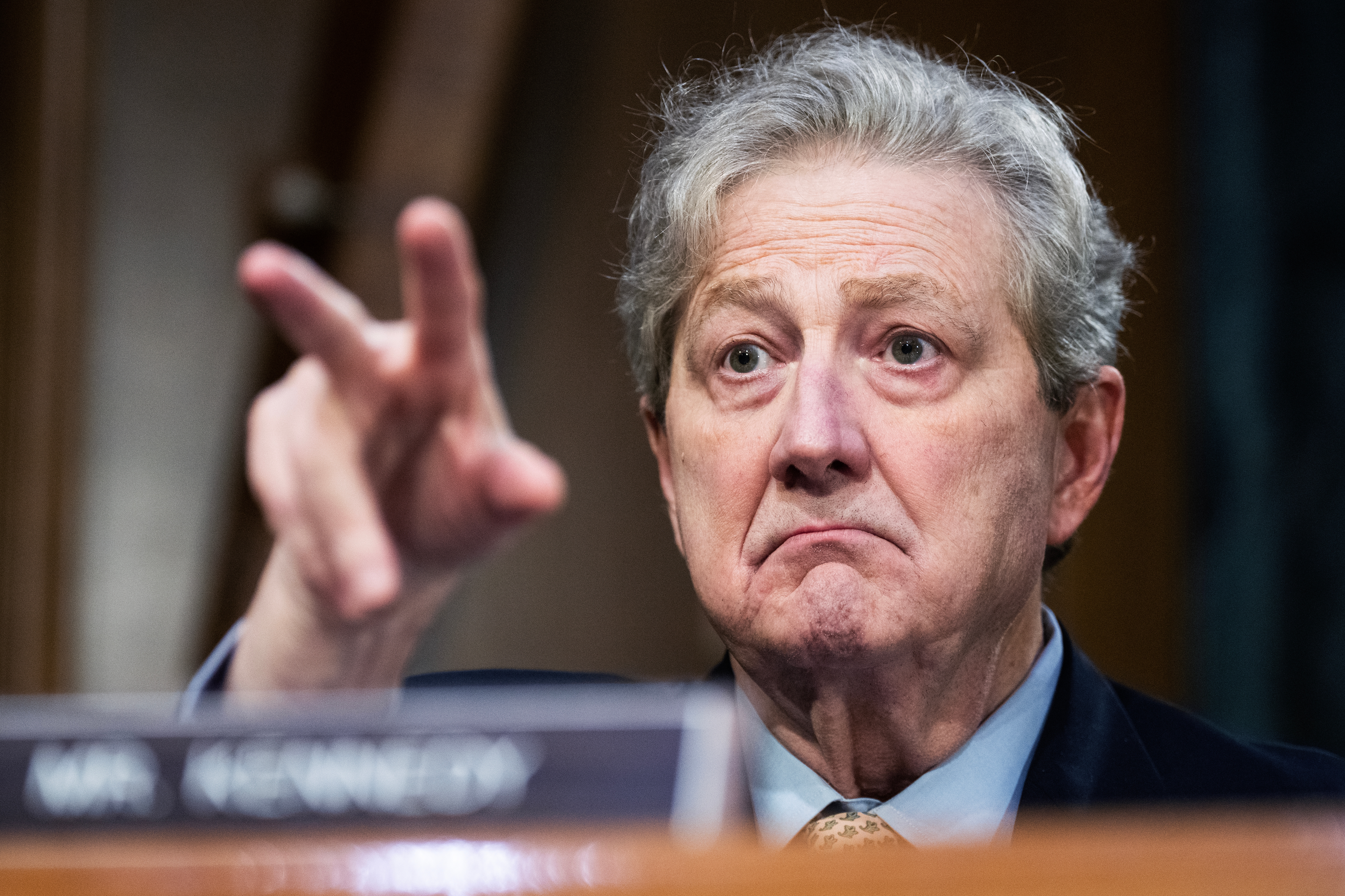 Sen. John Kennedy, R-La., speaks during the Senate Judiciary Committee hearing