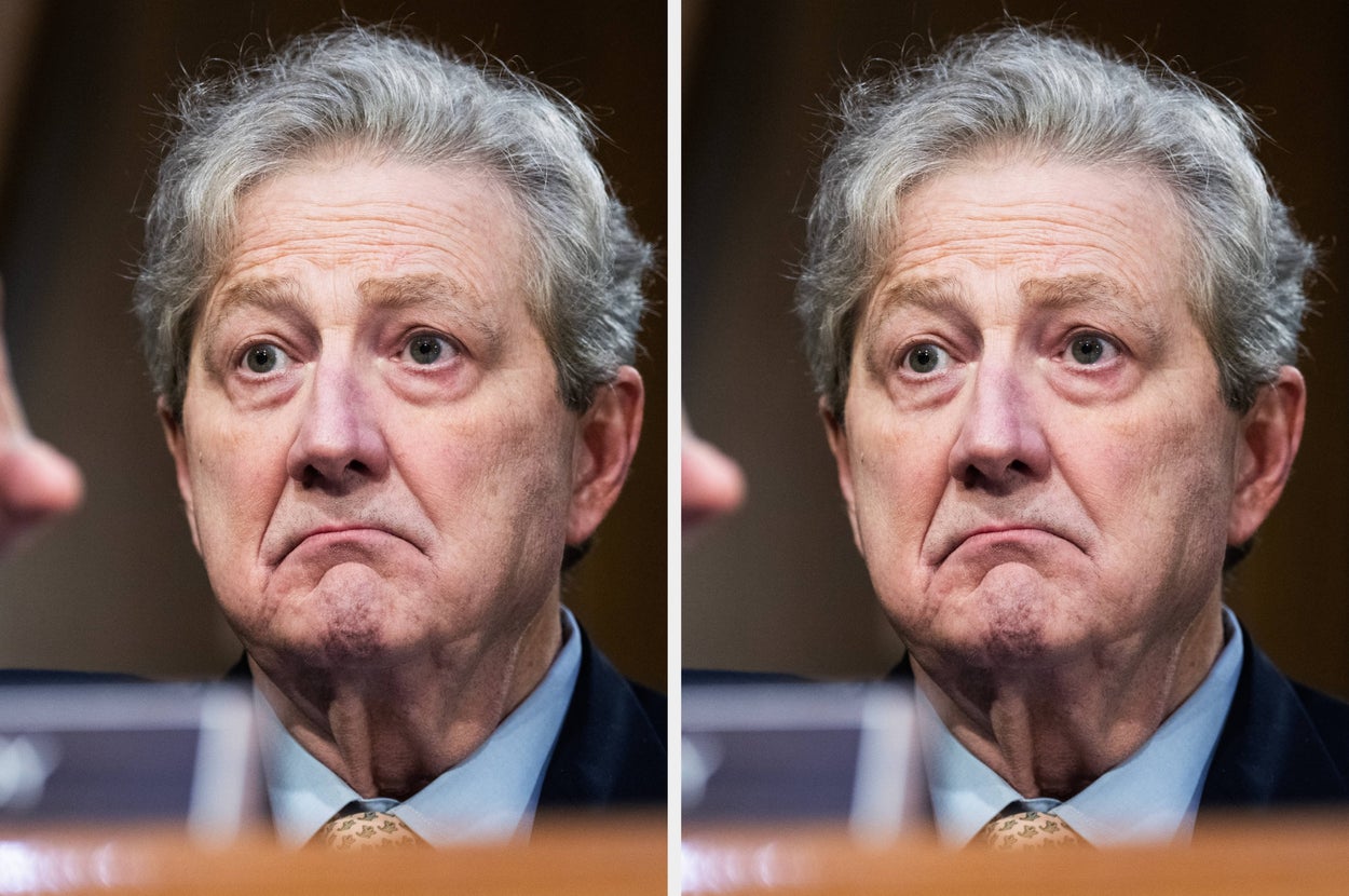 GOP Senator John Kennedy speaks during a Congressional Hearing