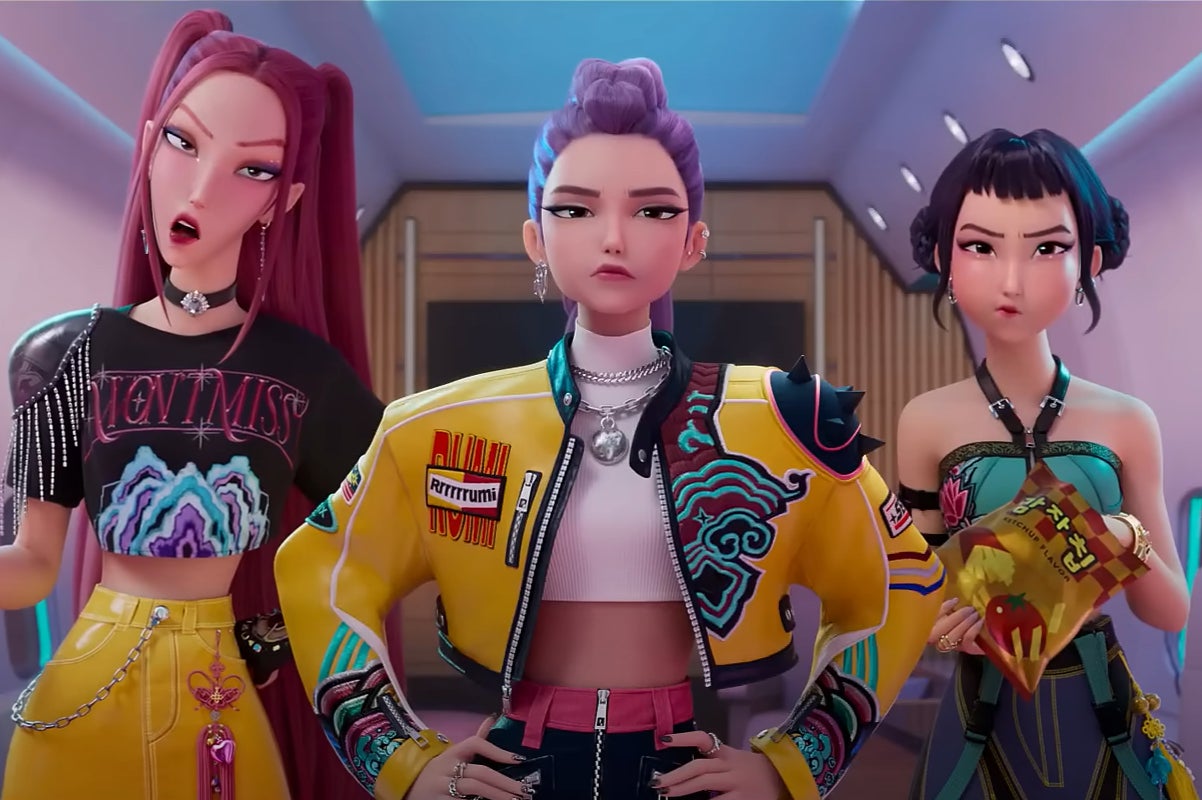 Huntrix looking annoyed
