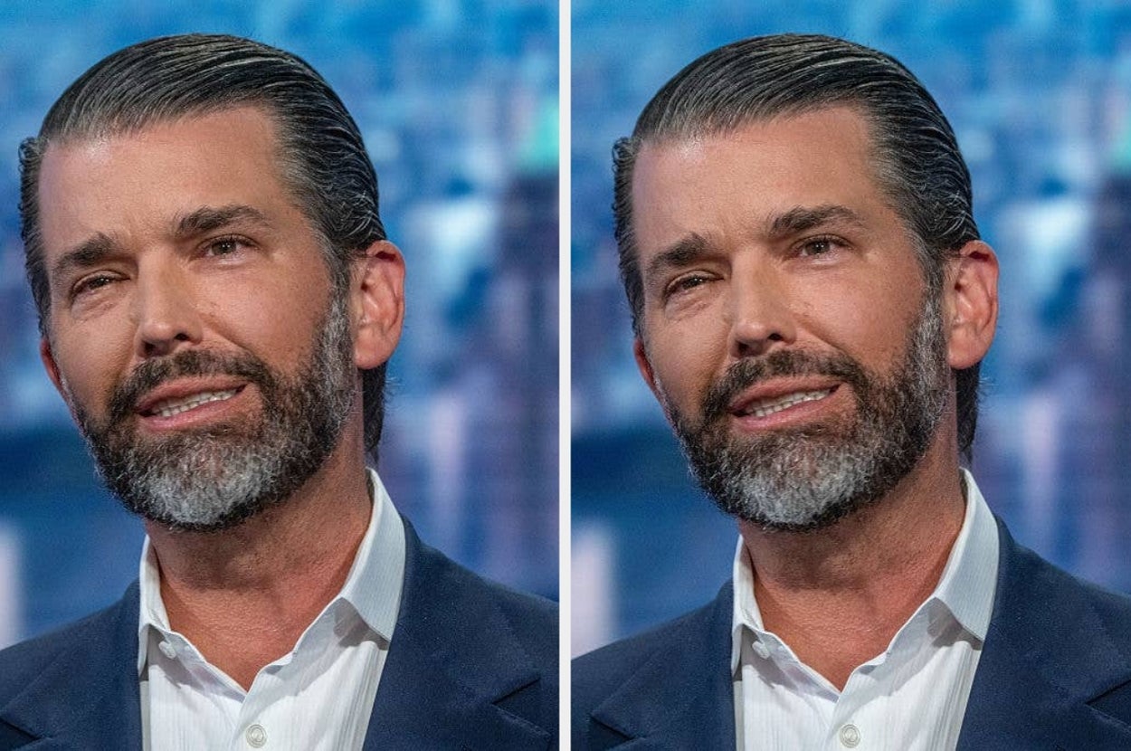 Man with a trimmed beard and slicked-back hair in a suit and open-collared shirt, shown in two similar portrait images