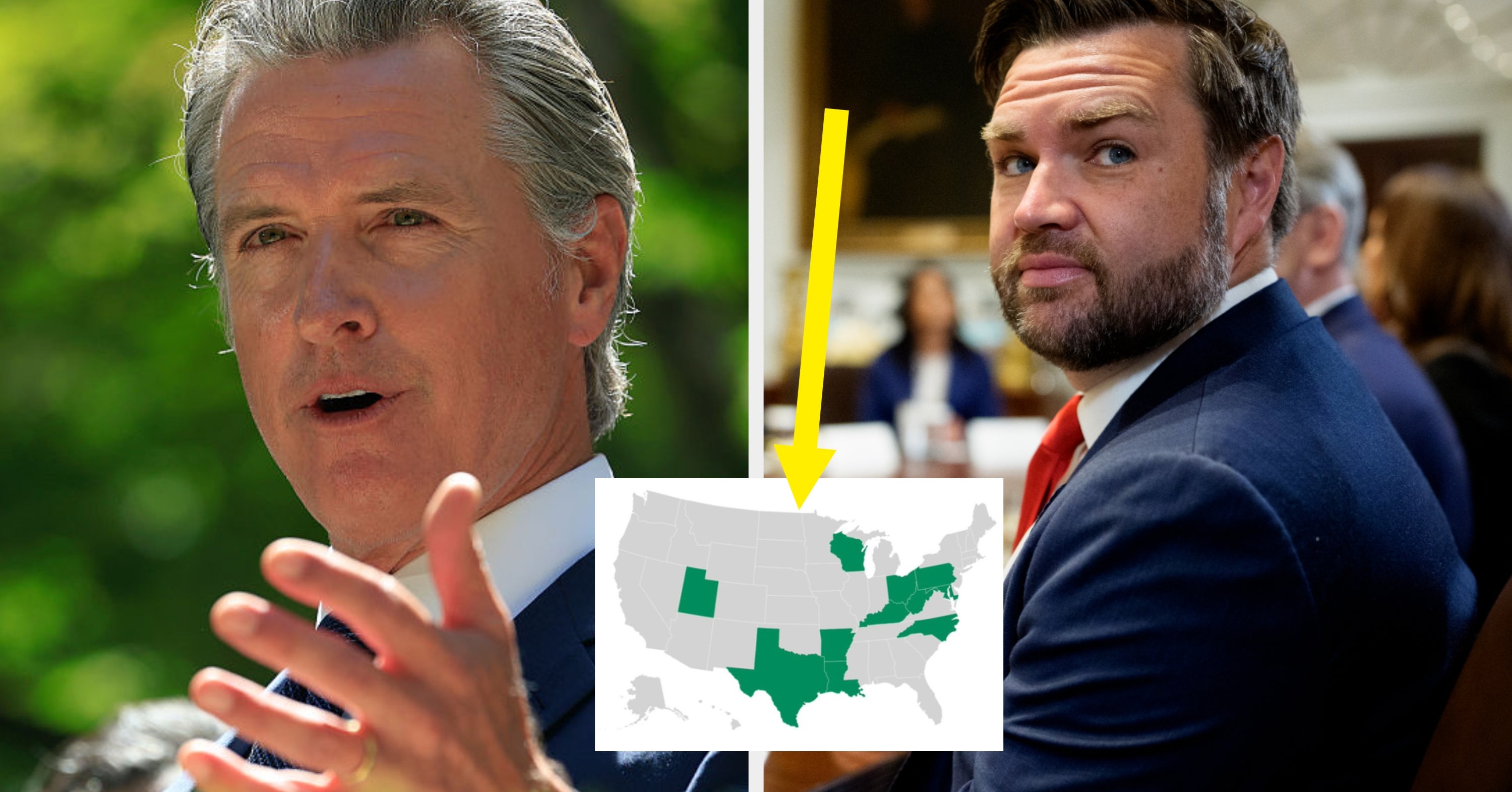 Gavin Newsom Is Going Viral For Shutting Down JD Vance With One Single Map – BuzzFeed