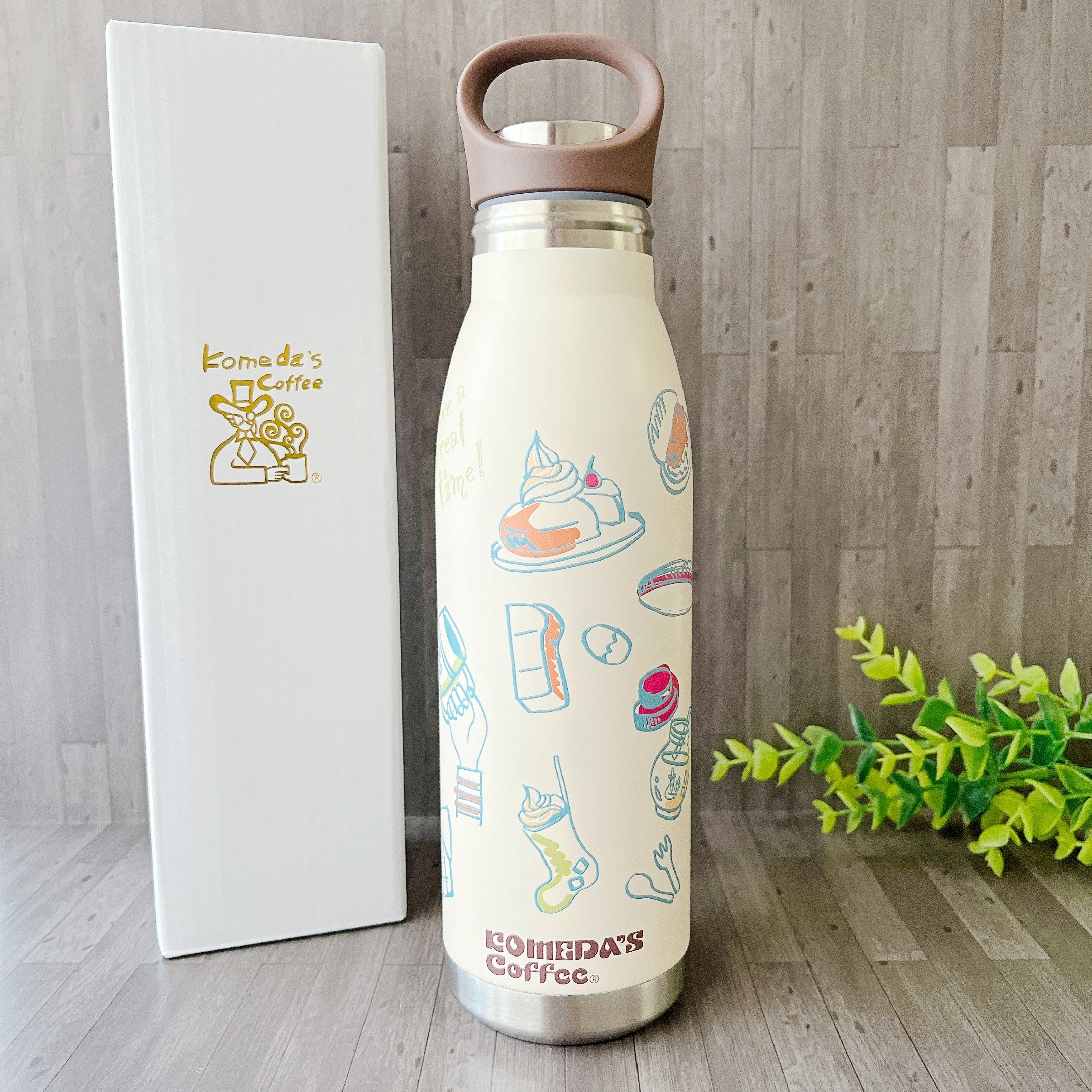コメダ珈琲店の「【コメクション限定】ステンレスボトル(Have a great time!)」
