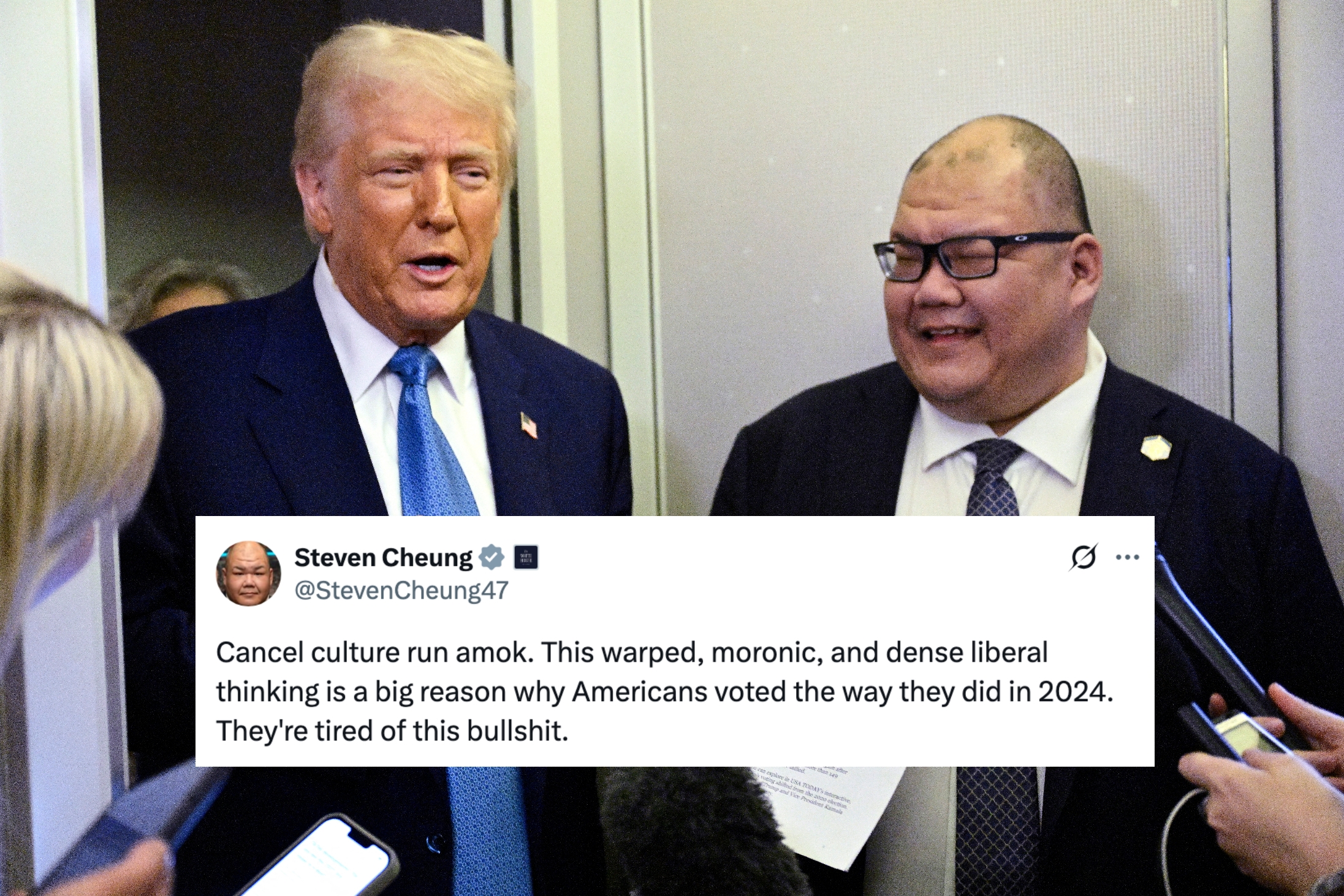 Donald Trump and Steven Cheung