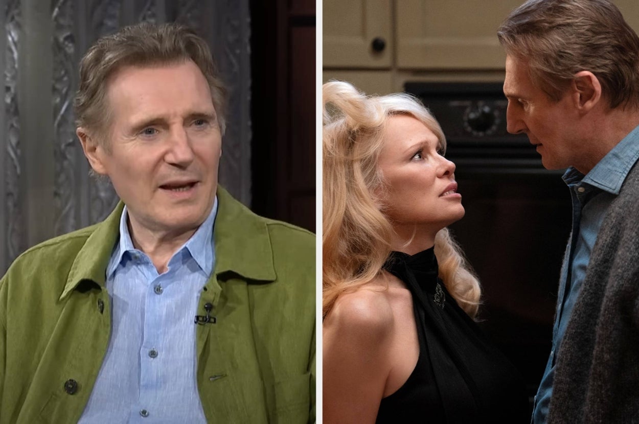 “That Was A First”: Liam Neeson Shared Some Behind-The-Scenes Details About His And Pamela Anderson’s Sex Scenes In “The Naked Gun”