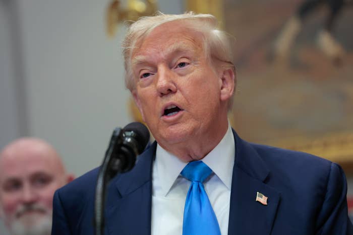 Donald Trump delivers remarks before signing legislation