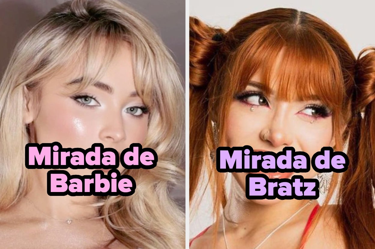 Dos mujeres con estilos de maquillaje diferente: "Mirada de Barbie" y "Mirada de Bratz"