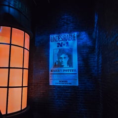 Cartel en una pared oscura que dice "Indeseable Nº 1 - Harry Potter", con una recompensa por información sobre su paradero