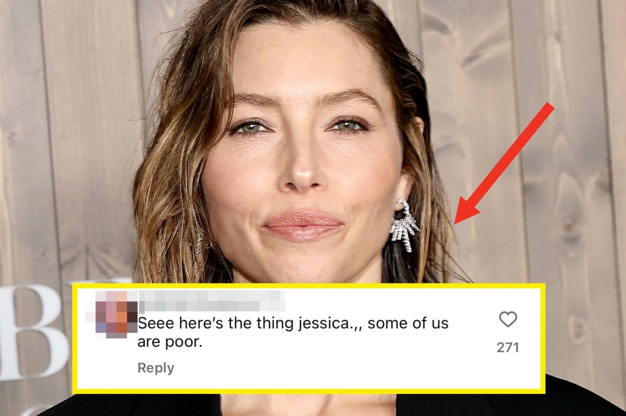 Jessica Biel in a stylish outfit on an event carpet
