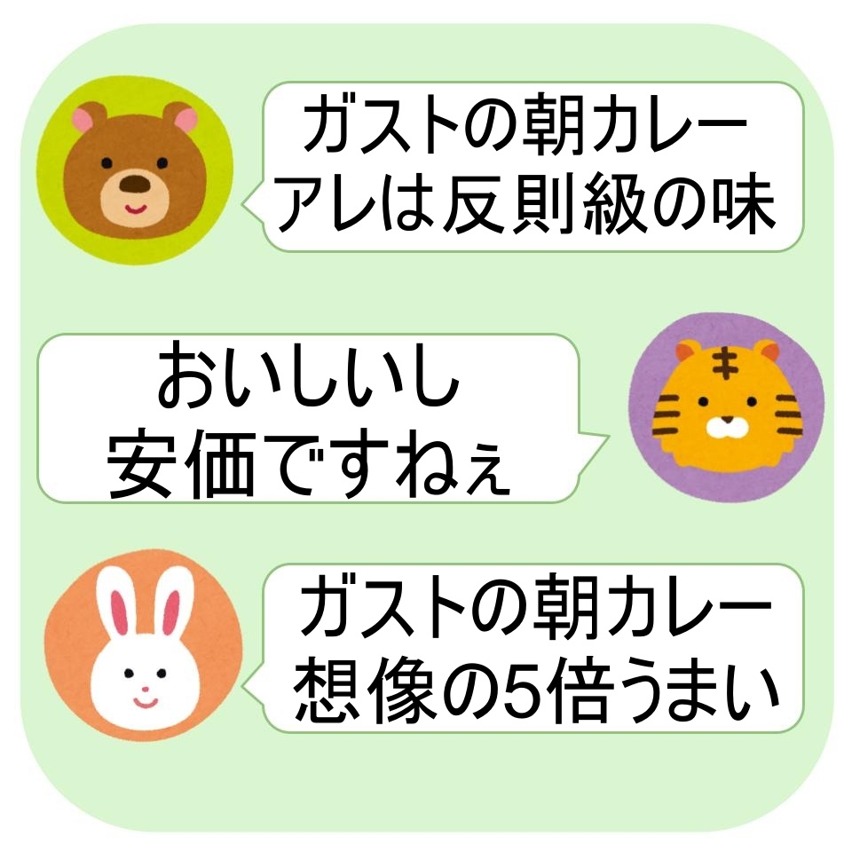 ガストの「モーニングカレーセット」