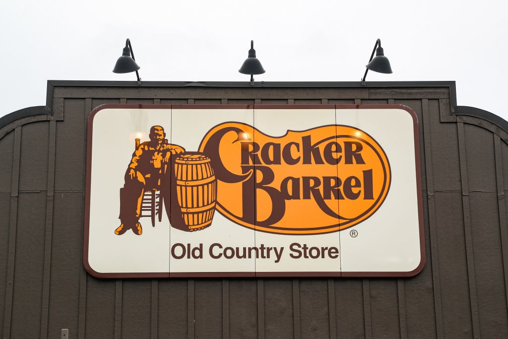 Cracker Barrel Old Country Store sign on a building exterior