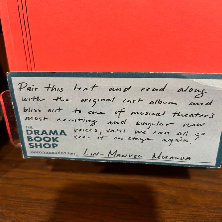 Lin-Manuel Miranda wrote, "Pair this text and read along with the original cast album and bliss out to one of musical theater’s most exciting and singular new voices, until we can all go see it on stage again"