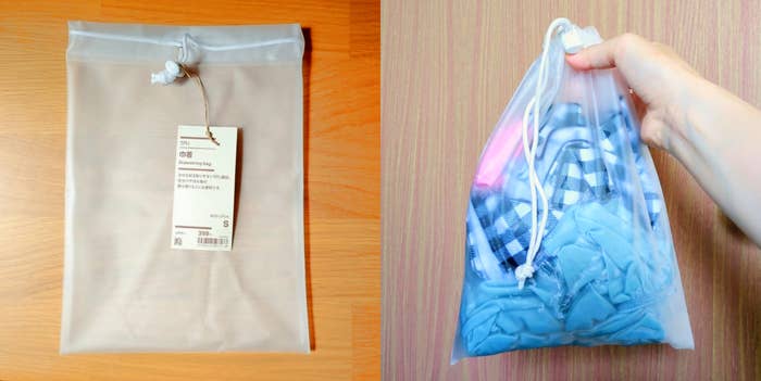 無印良品の「TPU巾着」